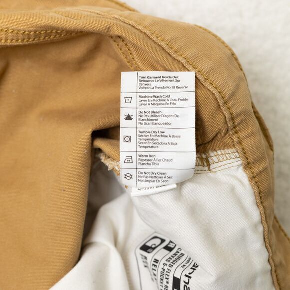 Carhartt Rugged Flex Relaxed Fit 5 Pocket Work Pant BN2517-M Hickory Tan M 42x32 - Picture 6 of 15